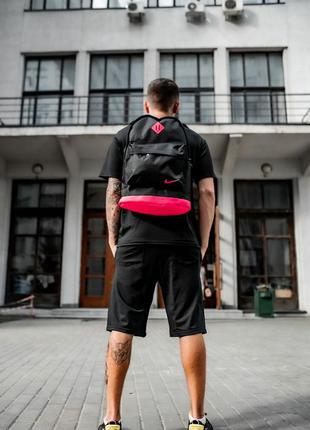Рюкзак чоловічий спортивний чорний, рюкзак шкільний міської вмистимый7 фото