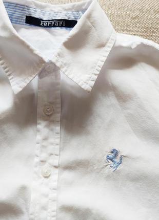 Брендовая рубашка в школу для мальчика школьная детская оригинал ferrari m6 фото