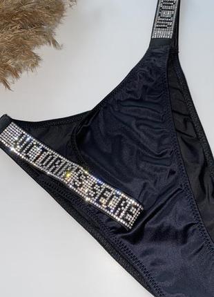 Трусики бразилианы со стразами сваровских