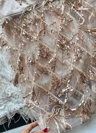 👗золотое платье миди в пайетках с вырезами/блестящее полупрозрачное бронзовое платье с декольте👗8 фото