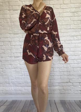 Комбинезон в цветочный принт от oh my love