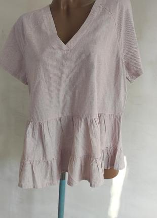 Бавовняна блуза. батал