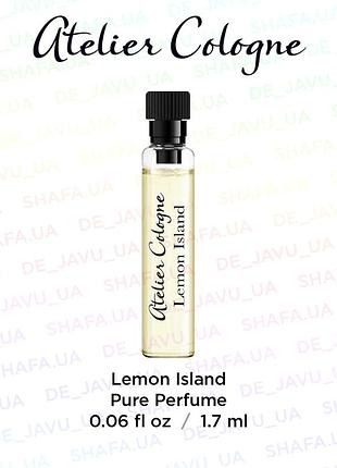 Пробник духів atelier cologne аромат lemon island absolue - pure perfume - чистий парфум