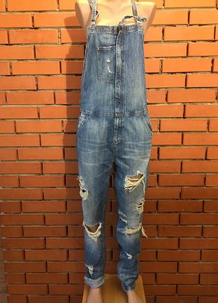 Джинсовий комбінезон zara 44 р.