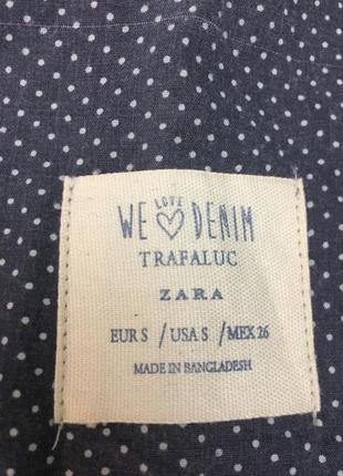 Джинсовий комбінезон zara 44 р.8 фото