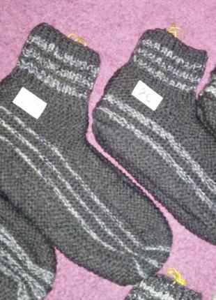 Вязані шкарпетки носки вязанные шерстяные теплые мужские3 фото