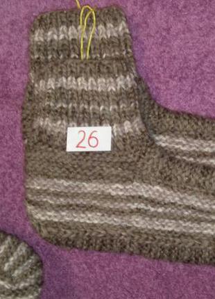 Вязані шкарпетки носки вязанные шерстяные теплые мужские8 фото