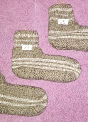 Вязані шкарпетки носки вязанные шерстяные теплые мужские9 фото
