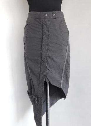 Скидка 1 день!!!!креативная ассиметричная юбка от нишевого бренда preach, rundholz, xs