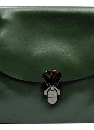 Оригинальная женская сумочка из натуральной кожи зеленого цвета gаr-0702552 фото