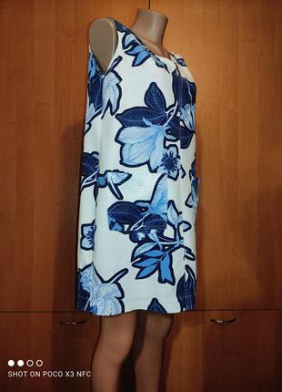 Льняное платье сарафан лён и вискоза пог-50 см на пышные бедра2 фото