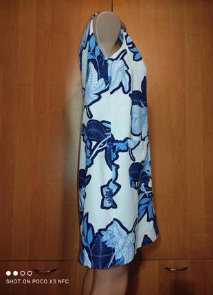Льняное платье сарафан лён и вискоза пог-50 см на пышные бедра3 фото