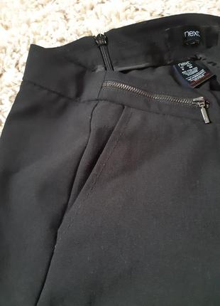 Базовая черная юбка миди трапеция с карманами, next, p. 86 фото