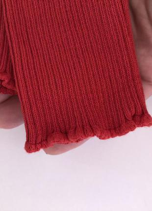 Коттоновый свитерок в рубчик5 фото