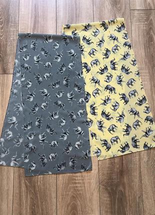 Женский красивый шелковый шарф платок с принтом от v.i.p company швейцария