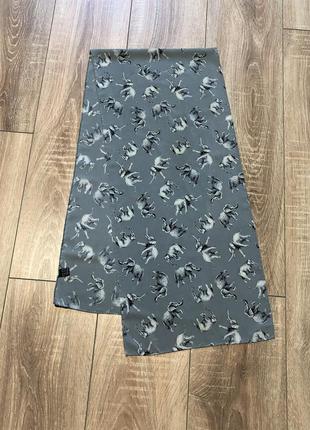 Женский красивый шелковый шарф платок с принтом от v.i.p company швейцария