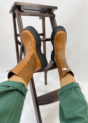 Шкіряні ботинки осінні зимові челсі кожаные ботинки мартинсы3 фото