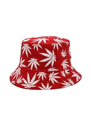 Красная панама с марихуаной (панамка)