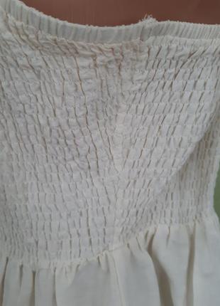 Топ блузка на зав'язках з натуральної тканини5 фото