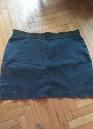 Брендовая  джинсовая юбка из тонкого джинса
