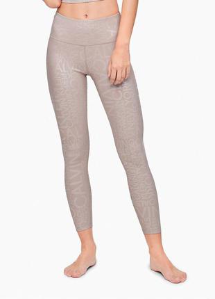 Бежеві спортивні жіночі легінси calvin klein 7/8