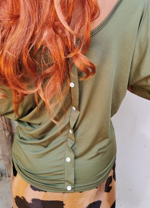 Блуза летучая мышь трикотажная стрейч лонгслив джемпер3 фото