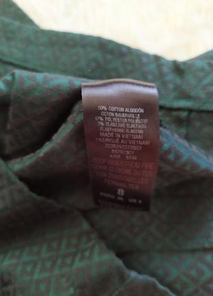 Изумрудная блуза в принт размер s m бренда dorothy perkins4 фото