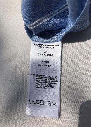 Вискозная рубашка блуза tom tailor 4