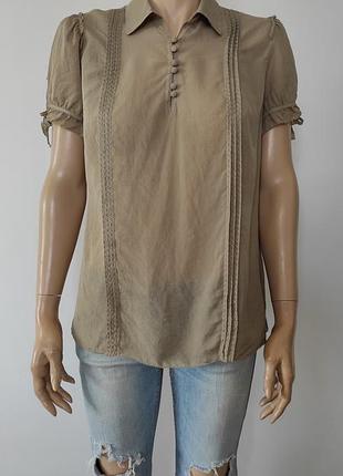 Блуза massimo dutti шовк