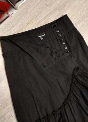 Чёрная стильная юбка7 фото