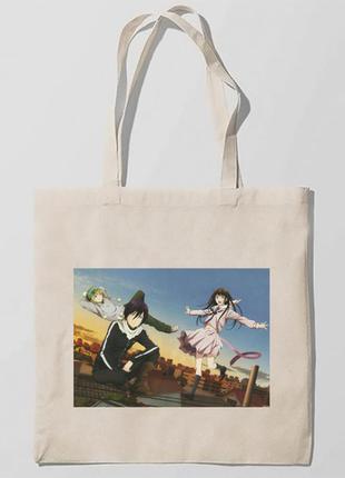 Еко-сумка, шоппер з принтом повсякденна аніме бездомний бог-noragami 2