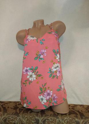 Блуза-майка в квітковий принт 46/48р