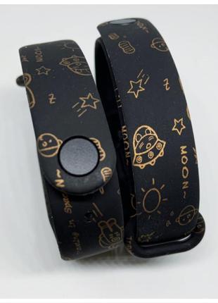 Ремешок mi band 3 mi band 4 mi band 5 mi band 6 космос 🚀❤️👫