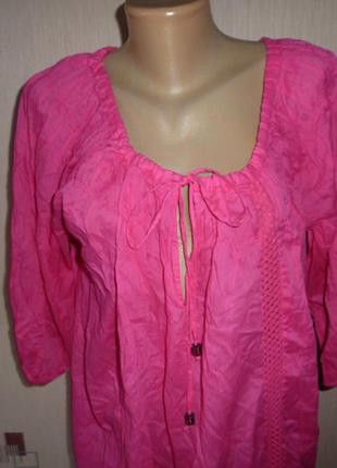 F&f новая блуза, туника , р xl, хлопок, индия6 фото