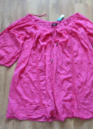 F&f новая блуза, туника , р xl, хлопок, индия4 фото