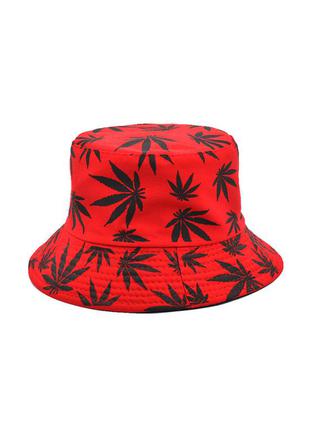 Красная панама с марихуаной (панамка)