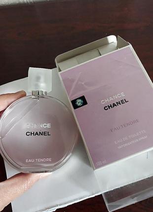 Chanel chance eau tendre , туалетная вода 100 мл