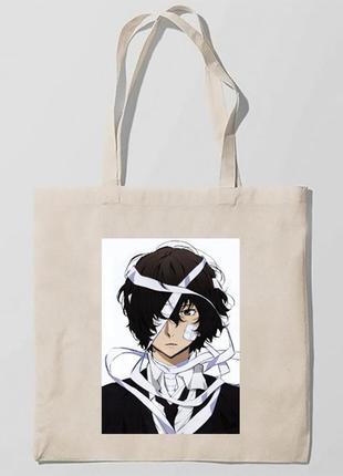 Еко-сумка, шоппер з принтом повсякденна великий з бродячих псів звір 6