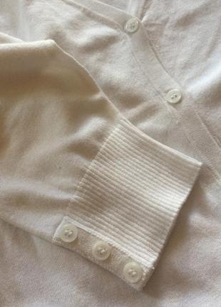 Стильный легкий белый кардиган кофта на пуговицах redherring