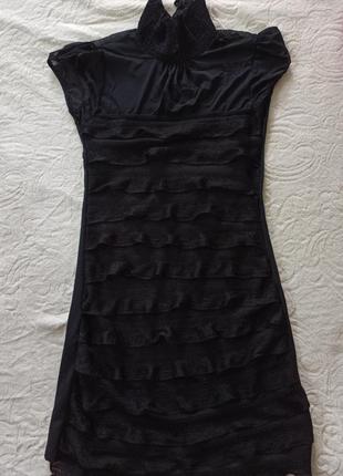 Вечернее черное платье1 фото