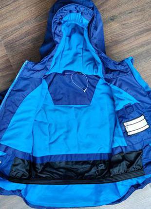 Термо куртка лыжная зимняя мембрана 3000мм lupilu германия 98/104 см синяя3 фото