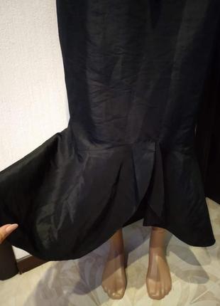 Чёрная стильная юбка макси8 фото