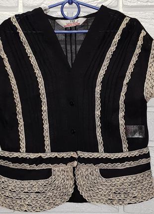 Школьная блузка шифоновая  8-10 лет