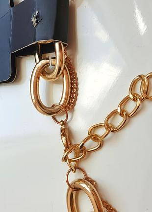 Колье массивная цепь на шею ланцюжок подвеска 2021