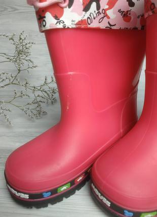 Резиновые сапоги для девочек сапожки детские обувь для ребенка в дождь5 фото