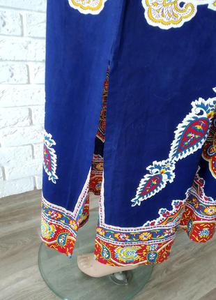 Шикарное длинное платье в стиле этно, бохо, мандала.5 фото