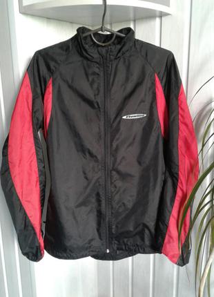 Куртка вітровка newline чорно-червона зі світловідбивачами р м