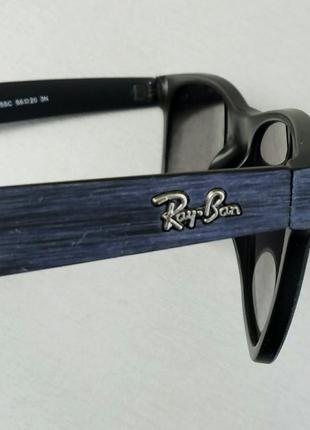 Ray ban wayfarer очки унисекс солнцезащитные серо синие с градиентом7 фото