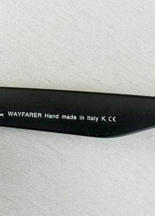 Окуляри в стилі ray ban wayfarer унісекс сонцезахисні сіро сині з градієнтом5 фото
