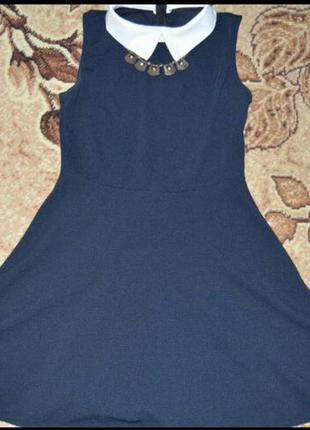 Супер плаття темно-синього кольору2 фото